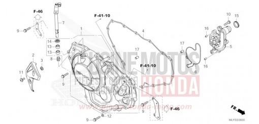 COPERCHIO CARTER MOTORE DESTRO (NT1100A) NT1100AS di 2025